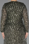 Robe De Soirée Grande Taille Longue Squameuse Kaki ABU6488