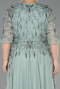 Robe De Soirée Grande Taille Longue Menthe ABU6489