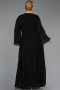 Robe de Soirée Grande Taille Longue Mousseline Noir ABU6491
