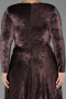 Robe de Soirée Grande Taille Longue Cuivre ABU6492