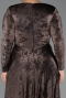 Robe de Soirée Grande Taille Longue Noir-Or ABU6492