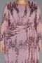 Robe De Soirée Grande Taille Longue Squameuse Poudre ABU6493