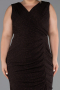 Robe Grande Taille Midi Brun ABK1492