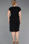 Robe De Invitation Grande Taille Midi Noir ABK2669