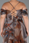 Robe De Soirée Grande Taille Longue Brun ABU6409