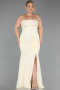 Robe Grande Taille Longue Dantelle Jaune ABU6364