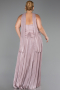 Robe De Soirée Grande Taille Longue Mousseline Lavande claire ABU5958