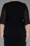 Robe De Invitation Grande Taille Midi Noir ABK2668