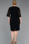 Robe De Invitation Grande Taille Midi Noir ABK2668
