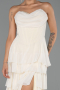 Robe de Soirée Longue Mousseline Jaune ABU6397