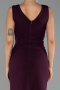 Robe de Soirée Longue Prune ABU6524