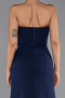 Robe Queue de Poisson Longue Bleu Marine ABU6526