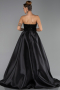 Robe de Soirée Longue Perlé Noir ABU5511