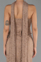 Robe de Soirée Longue Dantelle Cuivre ABU6487
