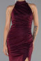 Robe de Soirée Longue Rouge Bordeaux ABU6083