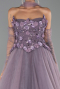 Robe de Soirée Longue Lavande ABU6523