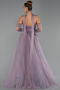 Robe de Soirée Longue Lavande ABU6523