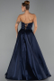 Robe de Soirée Longue Bleu Marine ABU6502