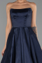 Robe de Soirée Longue Bleu Marine ABU6502