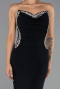 Robe Queue de Poisson Longue Noir ABU6505