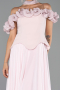 Robe de Soirée Midi Mousseline Poudre ABK2697