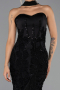 Robe de Soirée Longue Noir ABU6442