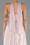 Robe de Soirée Longue Mousseline Poudre ABU6531