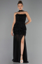 Robe de Soirée Longue Noir ABU6541