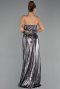 Robe de Soirée Longue Anthracite ABU6127