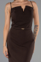 Robe de Cérémonie Midi Brun ABK2687