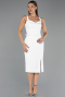 Robe de Cérémonie Midi Blanc ABK2688