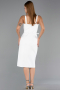 Robe de Cérémonie Midi Blanc ABK2688