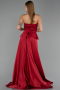 Robe de Soirée Longue Dantelle Rouge ABU5615