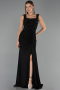 Robe de Soirée Longue Noir ABU6552