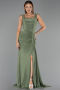 Robe de Soirée Longue Vert Huile ABU6552