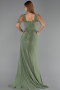 Robe de Soirée Longue Vert Huile ABU6552