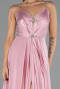 Robe de Soirée Longue Satin Poudre ABU6553
