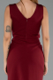 Robe de Soirée Longue Rouge Bordeaux ABU6524