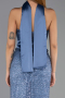 Robe de Soirée Grande Taille Longue Perlé Indigo ABU6258
