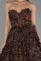 Robe de Soirée Longue Brun ABU6408