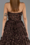 Robe de Soirée Longue Brun ABU6408