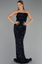 Robe de Soirée Longue Bleu Marine ABU6439