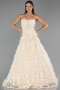 Robe de Soirée Longue Or ABU5658
