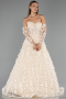 Robe de Soirée Longue Or ABU5658