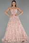 Robe de Soirée Longue Poudre ABU5658