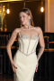 Robe de Soirée Longue Jaune ABU6327