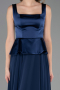 Robe de Soirée Longue Mousseline Bleu Marine ABU6568