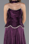 Robe de Soirée Longue Mousseline Violet ABU6570