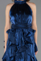 Robe de Soirée Longue Bleu Marine ABU6571