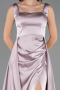 Robe de Soirée Longue Satin Couleur Rose ABU6572